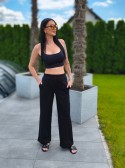 SPODNIE DRESOWE BLACK SZEROKIE