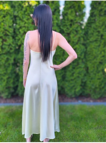 SUKIENKA SATYNOWA LEMON GLOW 2