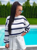 BLUZA MONSI W PASKI GRANAT