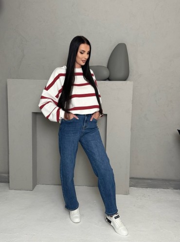 BLUZA MONSI W PASKI BORDO 2