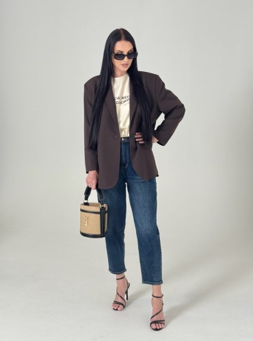 MARYNARKA CHOCOLATE OVERSIZE 2