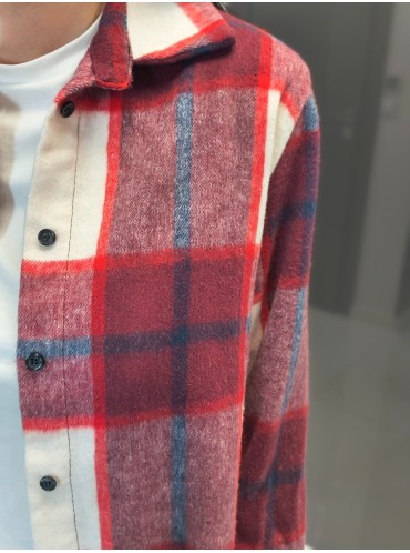 KOSZULA FLANELOWA CZERWONA W KRATĘ 2