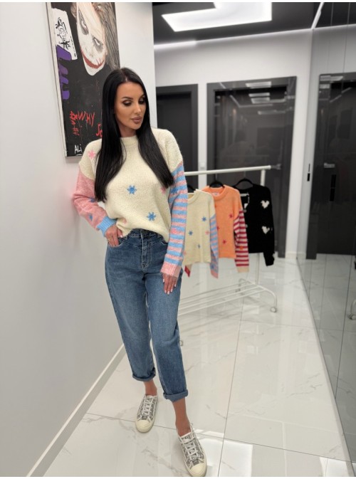 SWETER DAISY ECRU