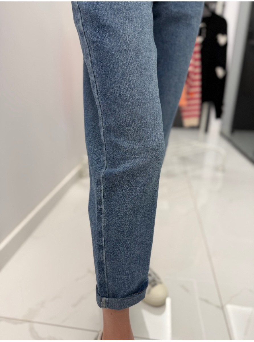 SPODNIE JEANSOWE BOY FRIEND CLASSIC BLUE
