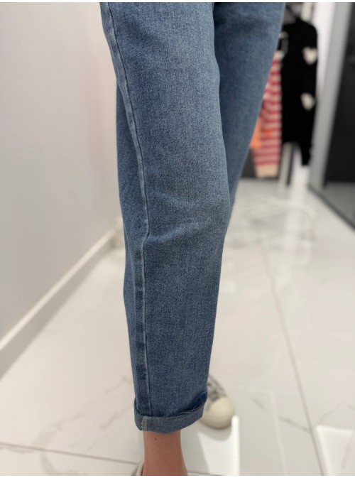 SPODNIE JEANSOWE BOY FRIEND CLASSIC BLUE